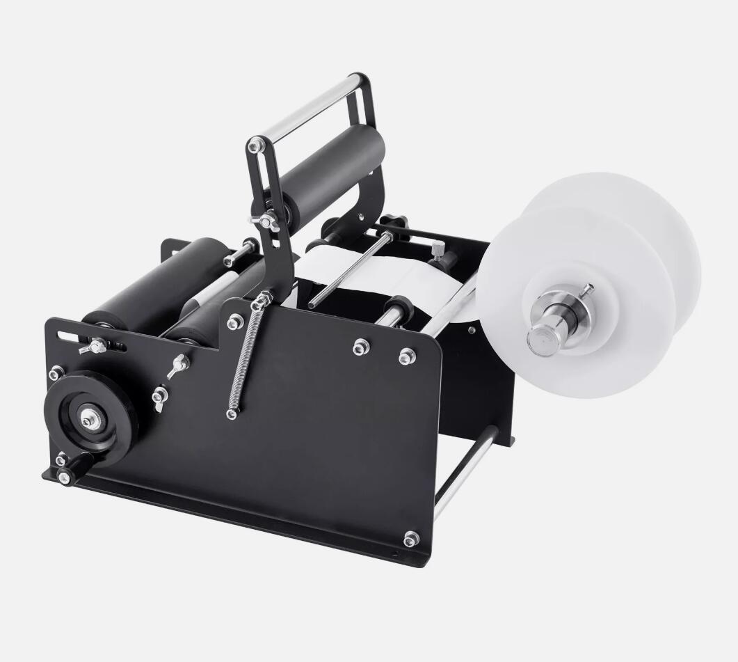 Upgraded Premium Manual Round Bottle Label Applicator Labeling Machine 15-20 Bottles/min