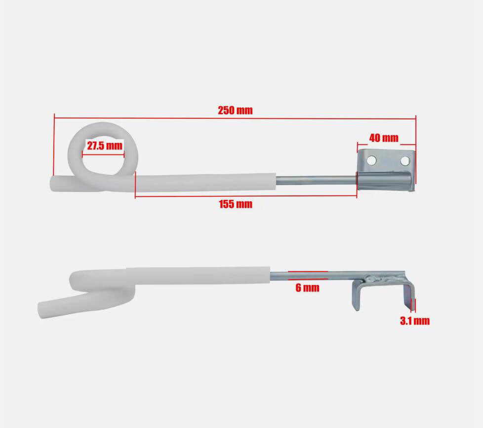 20PCS Premium 250mm Offset Pigtail Insulator Outrigger Electric Fence Star Picket Post AU