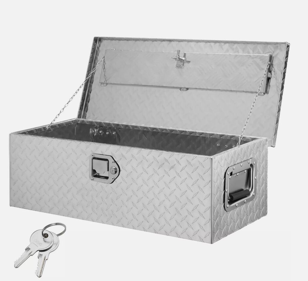 Heavy Duty 39x13x10"  Aluminium Tool Box Storage With Lock For UTE Trailer Truck AU