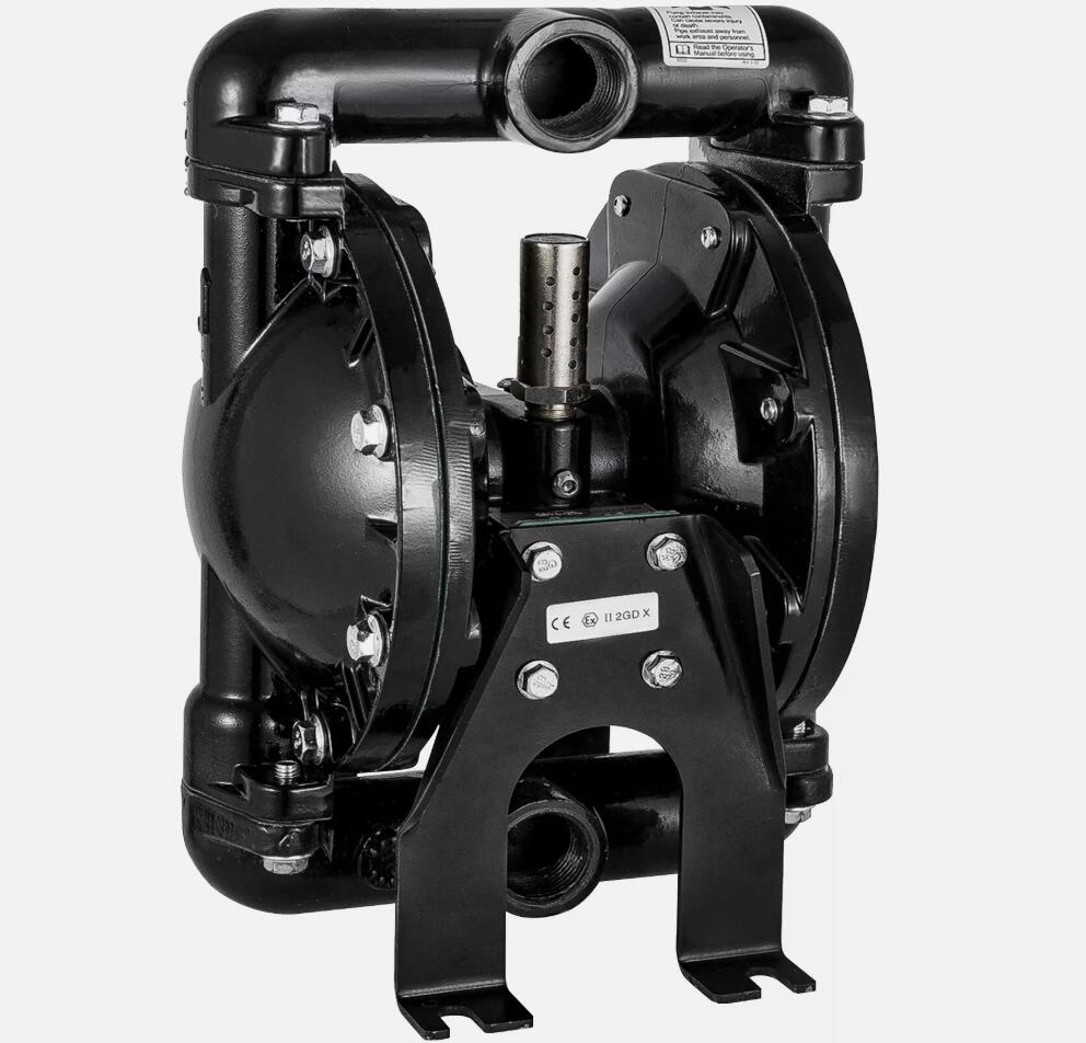 Heavy Duty Air-Operated Double Diaphragm Pump 1 inch Outlet 1/2in. Air Inlet 150 ℉ HOT