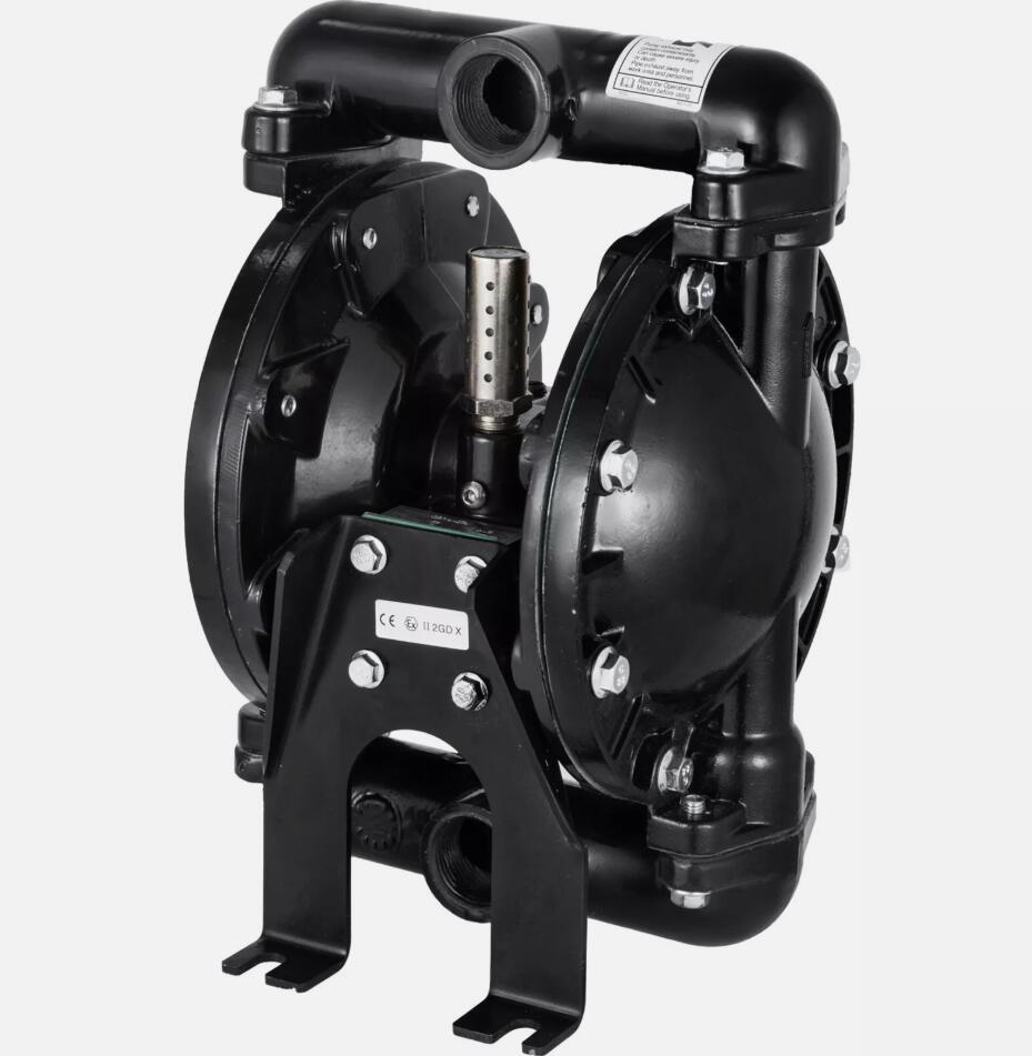 Heavy Duty Air-Operated Double Diaphragm Pump 1 inch Outlet 1/2in. Air Inlet 150 ℉ HOT