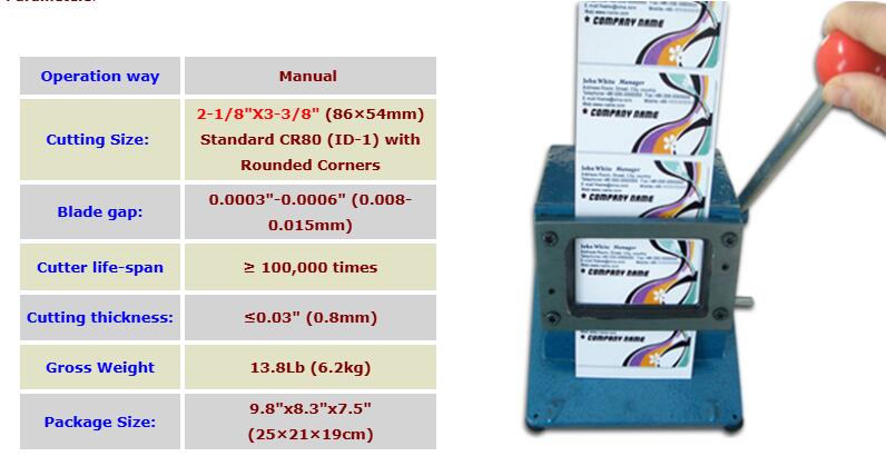 Heavy Duty All Metal PVC Business Card Die Cutter Corner Rounder AU