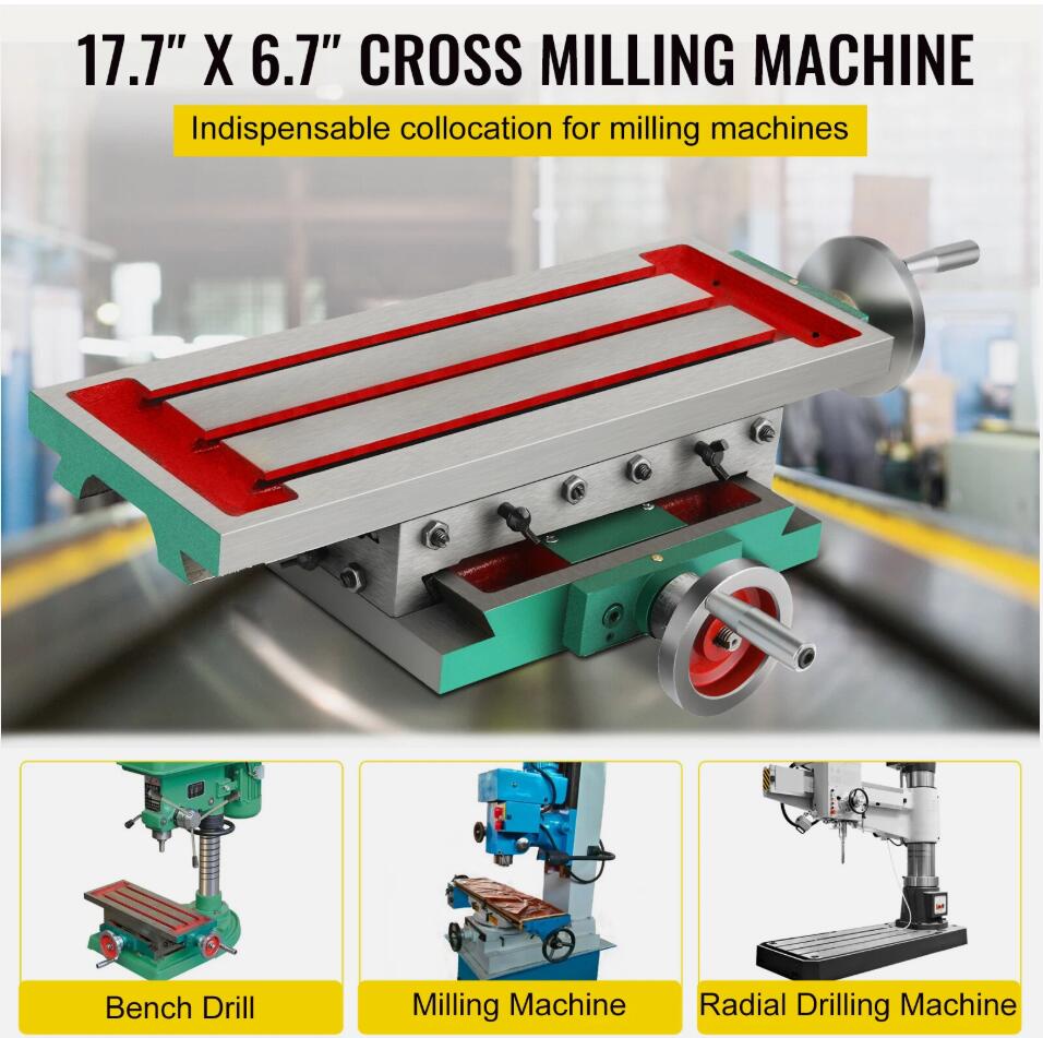 450*170mm Heavy Duty Precision Compound Cross Slide Table Milling & Dr ...