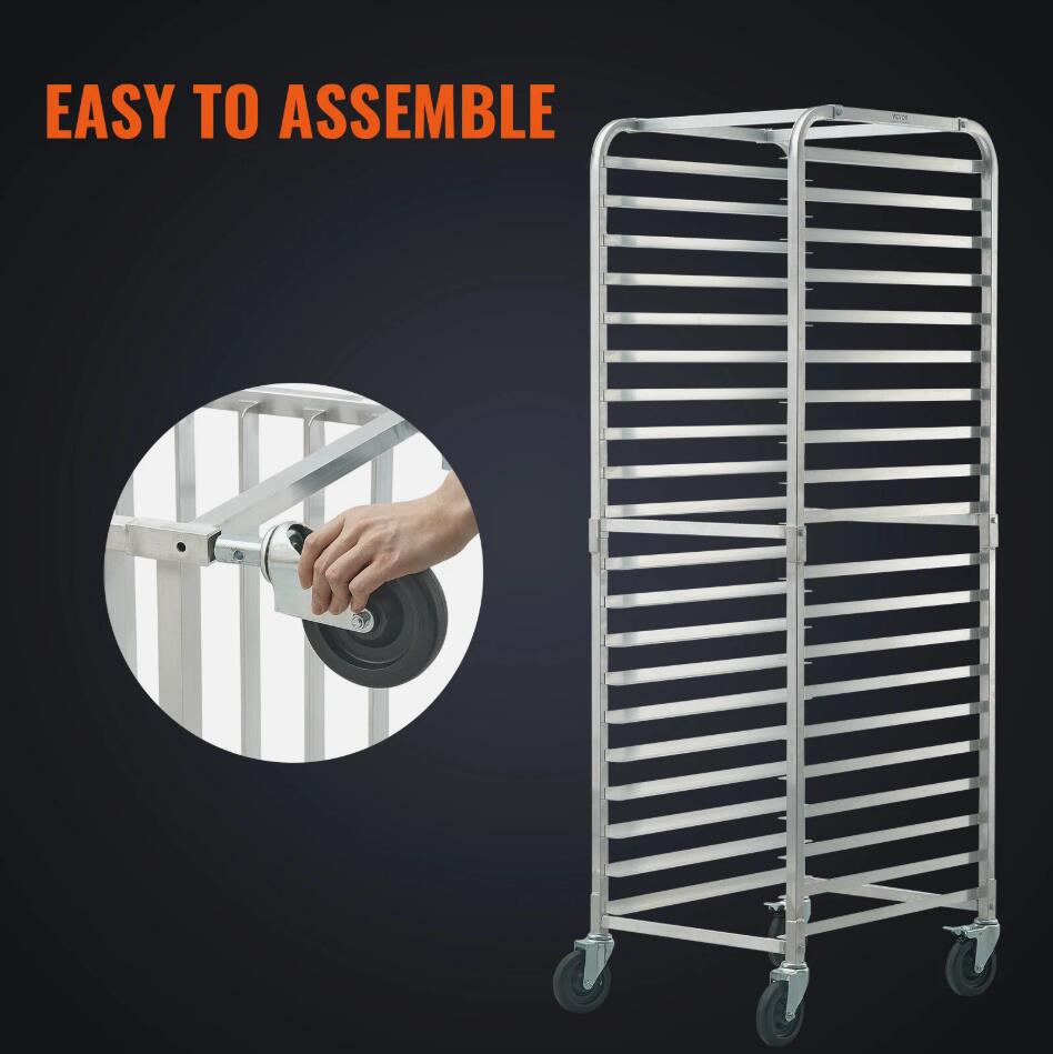 Premium Commercial 20 Sheet Bun Pan Rack Kitchen Aluminum Baking Racks ...