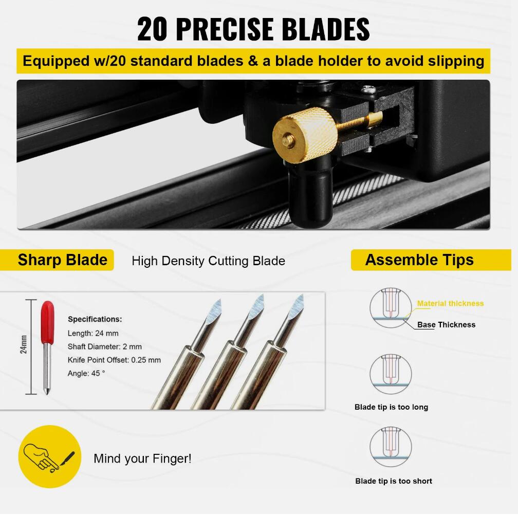 Premium LCD 720mm Vinyl Cutter Plotter Sign Cut Machine Software 20 Blades AU