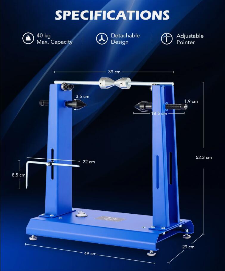 Heavy Duty Adjustable Motorcycle Balancer and Truing Stand Bike Wheel Balancing Stand