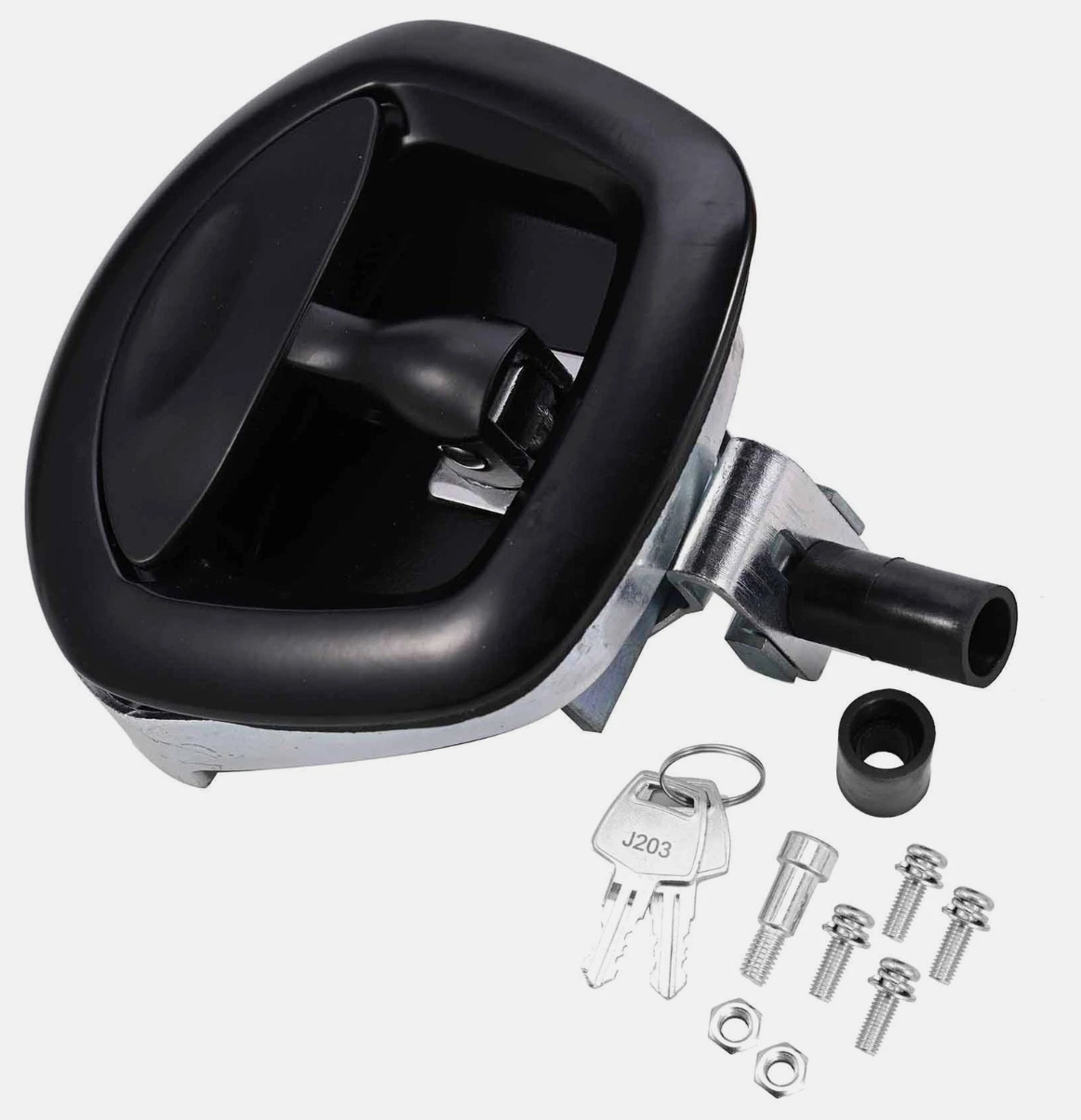 4Pcs UPGRADED 12V Electric Central Locking Handle Whale Tail Lock Powe ...