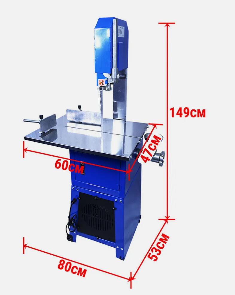 10" Electric Meat-cutting Bandsaw With Mincer Meat Saw Cutting Mincer Sausage Grinder