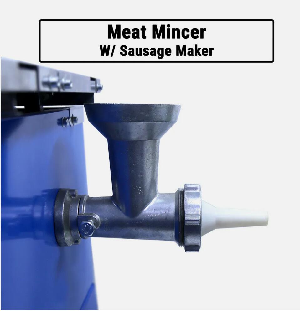 10" Electric Meat-cutting Bandsaw With Mincer Meat Saw Cutting Mincer Sausage Grinder