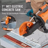 PREMIUM Wet/Dry 7'' Electric Concrete Saw Cutter with Water Pump and Blade