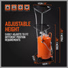 Large 80L Car Engine Waste Oil Drainer Tank Workshop Mobile Telescopic Extractor AU