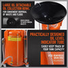 Large 80L Car Engine Waste Oil Drainer Tank Workshop Mobile Telescopic Extractor AU