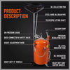 Large 80L Car Engine Waste Oil Drainer Tank Workshop Mobile Telescopic Extractor AU
