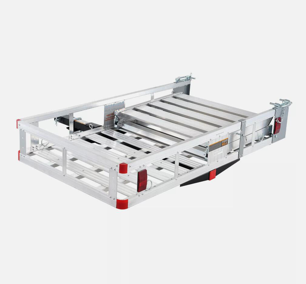 Large Durable Heavy Hitch Mount Wheelchair Scooter Carrier With Folding Ramp 500LBS