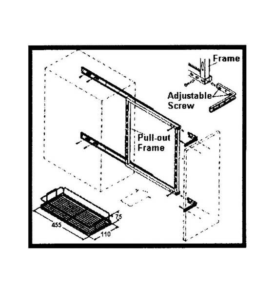 RV Pull Out Pantry Baskets 110mm Baskets Shelves For Caravan Camper Motorhome