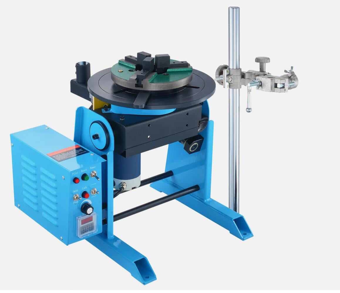 NEW 30KG Precise & Stable Rotary Welding Positioner 0-90° Turntable Table 1-12RPM AU