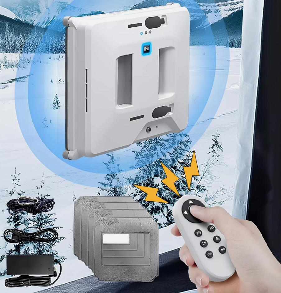 NEW 80W Remote Control Window Cleaning Robot Dual Water Spray Window Cleaner