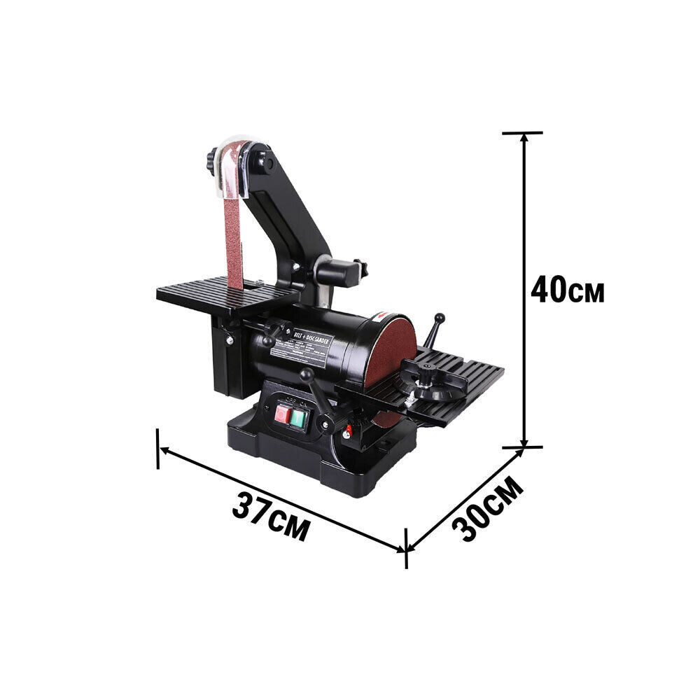 Premium 350 W 1"x30" Belt & 5" Disc Sander Bench Grinder Linisher Machine Buffer Power Tool