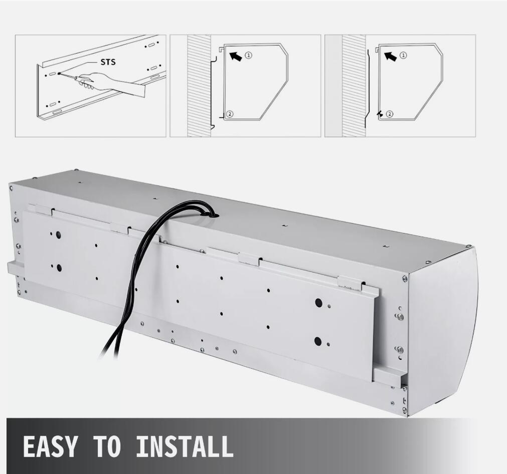 Heavy Duty 1500mm Air Curtain Large Airflow 3 Speeds Adjustable Commercial Use AU