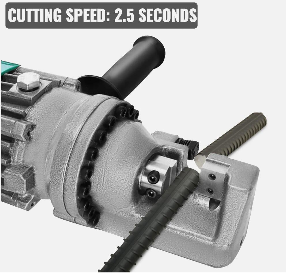 Premium 4-16mm Adjustable Electric Hydraulic Rebar Cutter Fast Cutting Solid 15 Bolt