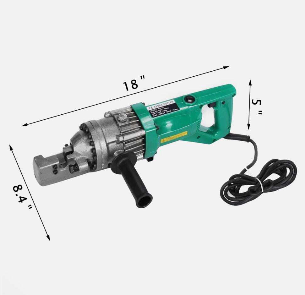 Premium 4-16mm Adjustable Electric Hydraulic Rebar Cutter Fast Cutting Solid 15 Bolt