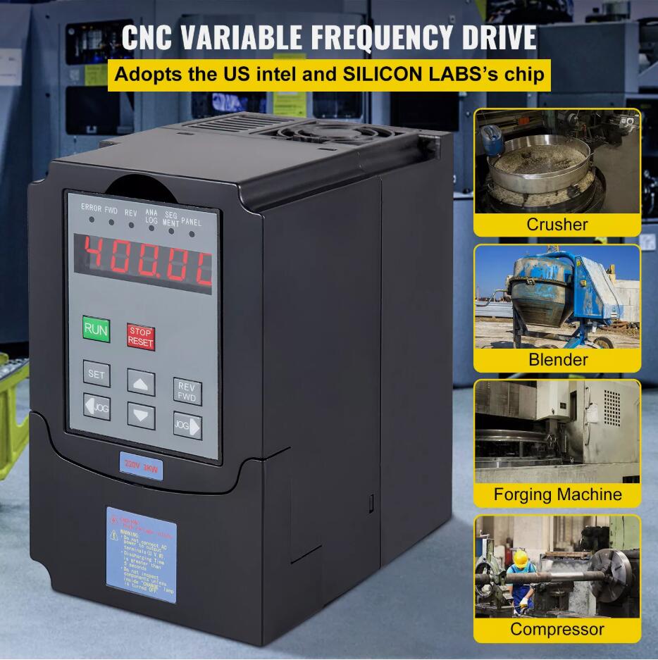 Premium 3KW 4HP 220V VFD Variable Frequency Drive Inverter Converter 1 To 3 Phase AU
