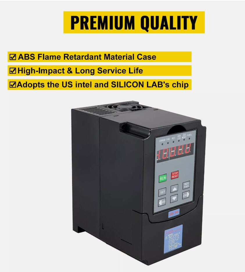 Premium 3KW 4HP 220V VFD Variable Frequency Drive Inverter Converter 1 To 3 Phase AU