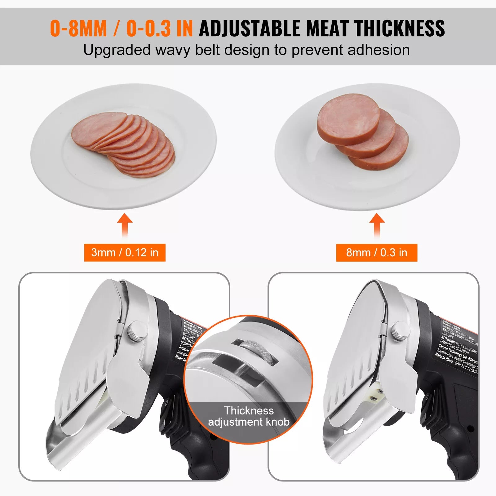 AU Commercial 80W Electric Kebab Slicer Turkish Doner Kebab Meat Cutter with 2Blades