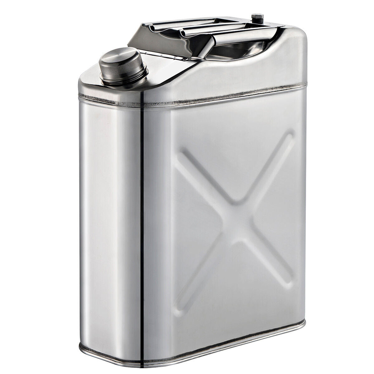 40L Jerry Can 304 Stainless Steel Fuel Water Storage for Caravan Car Boat