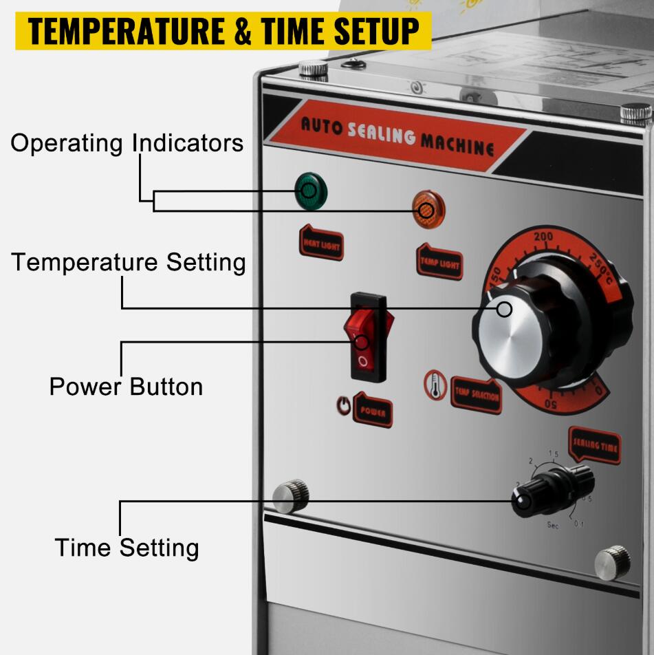 Heavy Duty Cup Sealing Machine Auto/Semi-Auto Tea Cup Sealer Silver 300-500 Cups/Hour