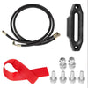 9071kg Industrial Hydraulic Winch Anchor Winch with 24m Strong Steel Cable Adapter Kit