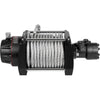 9071kg Industrial Hydraulic Winch Anchor Winch with 24m Strong Steel Cable Adapter Kit