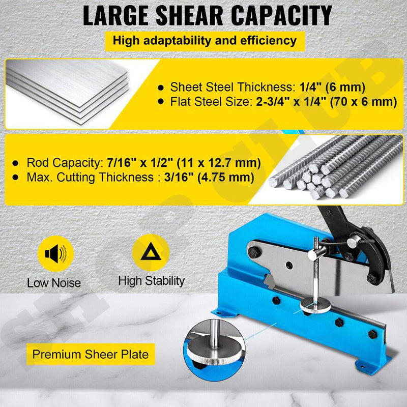 12" 300mm Hand Shear Steel Metal Plate