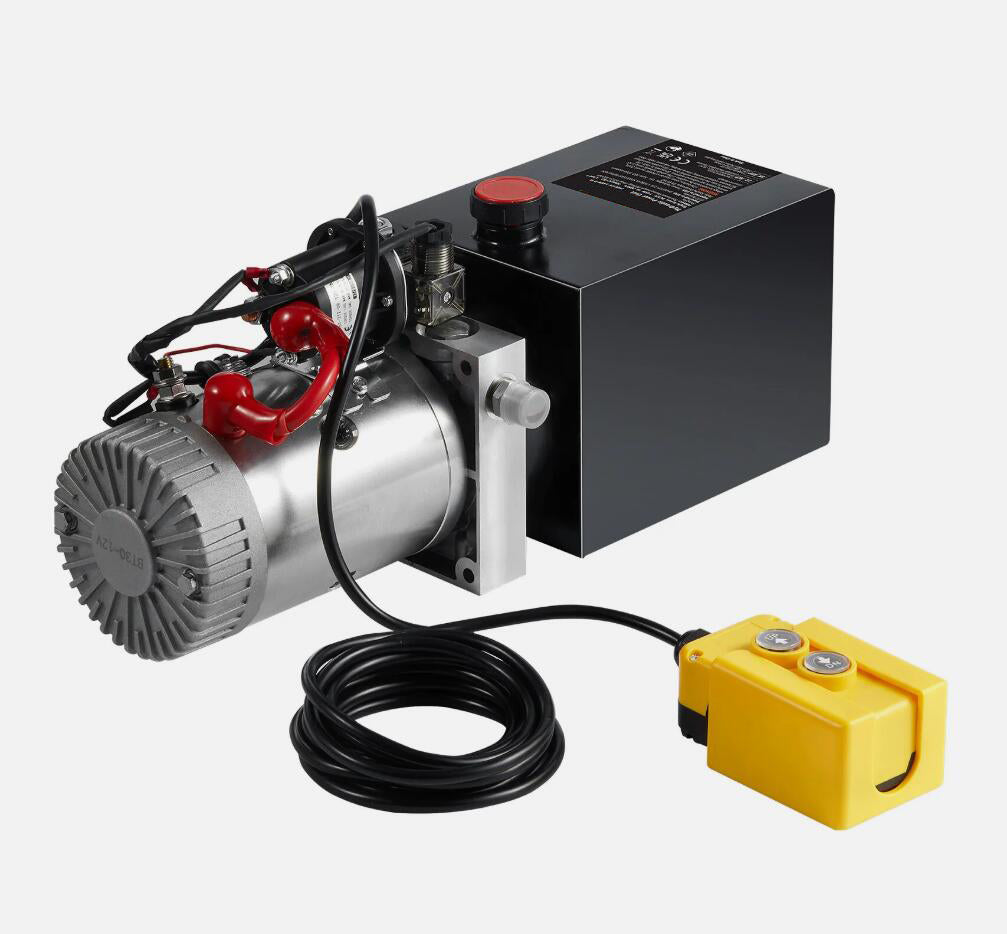 High-Powered 12V DC 1.6kW Hydraulic Power Pack Unit Single Acting Pump Dump Trailer Lift