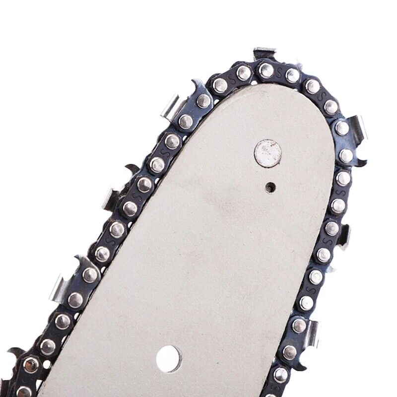 4/6/8/10 Inch Steel Chainsaw Chain + Chain Guide