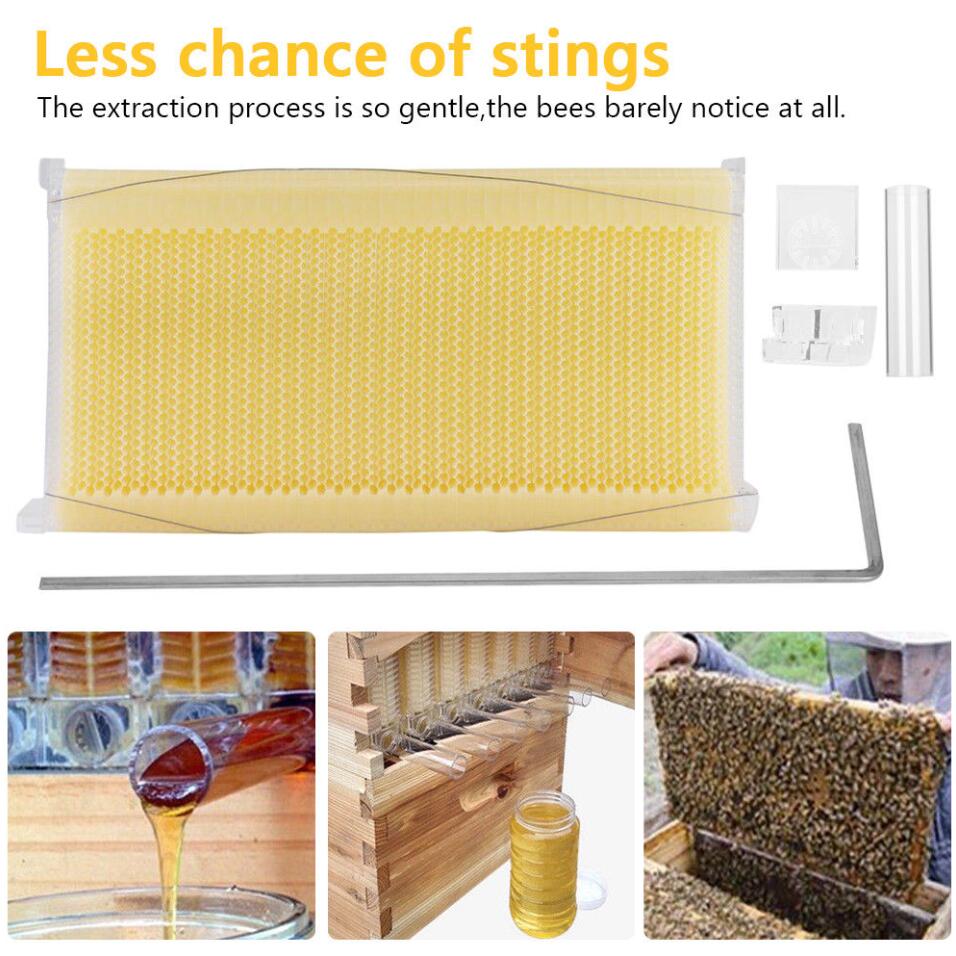 7pcs Auto Honey Beekeeping Beehive Frame