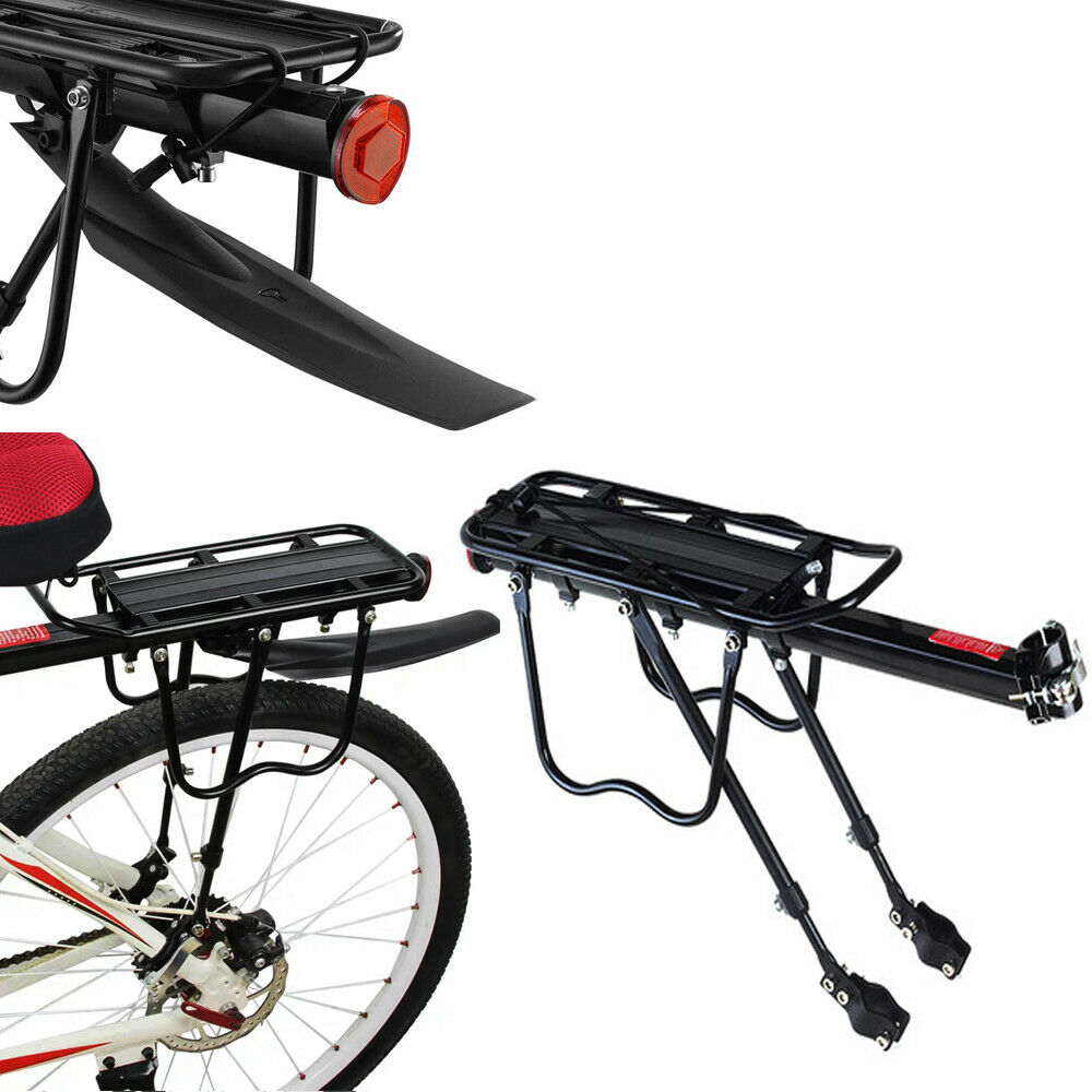 Adjustable Bike Cargo Rack With Fender Broad Cycling Pannier Bicycle Carrier