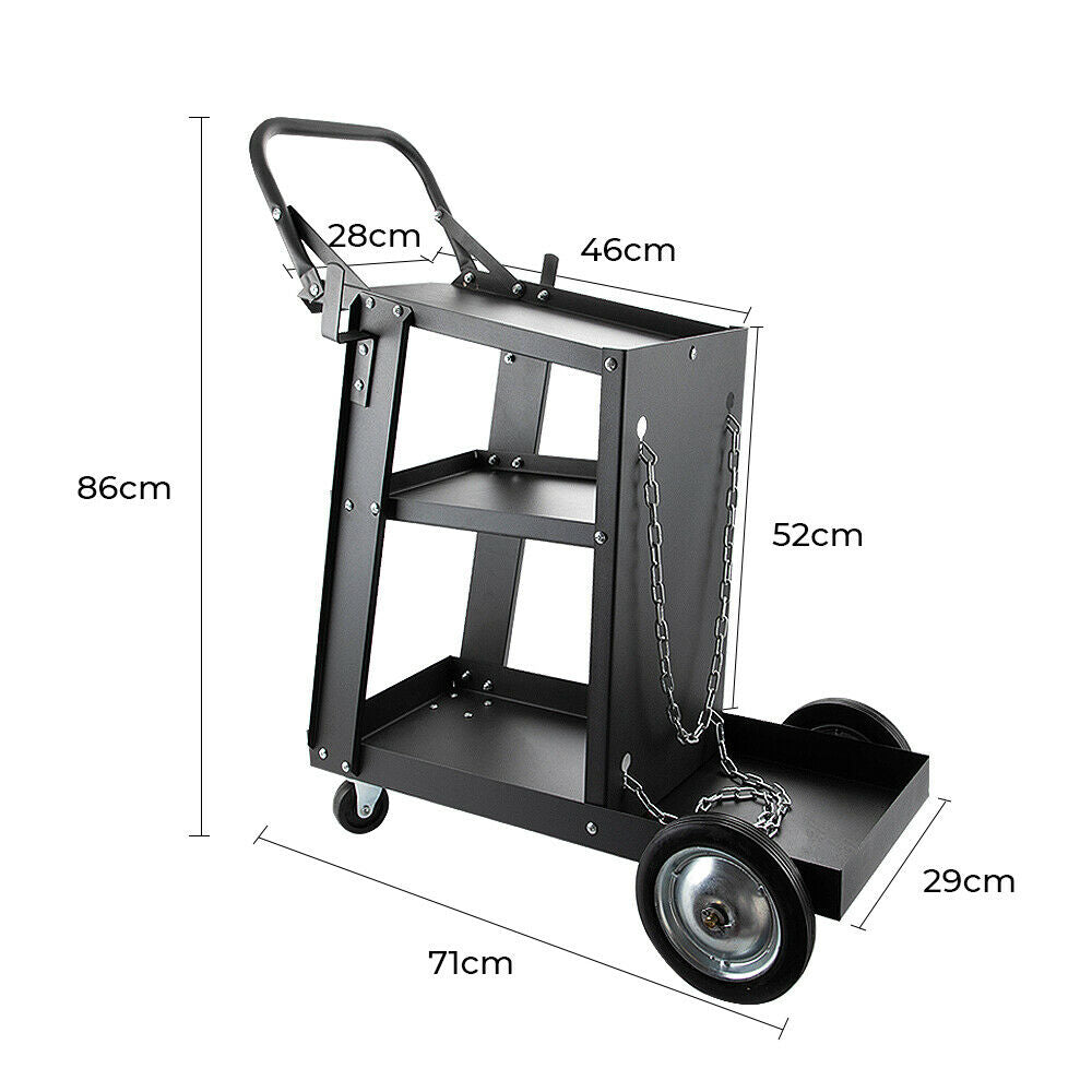 3-tier Commercial Level Welding Cart Trolley