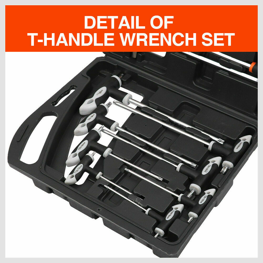 16pcs Hex Torx Key Set T-Handle Wrench Set Allen Key Metric Tools
