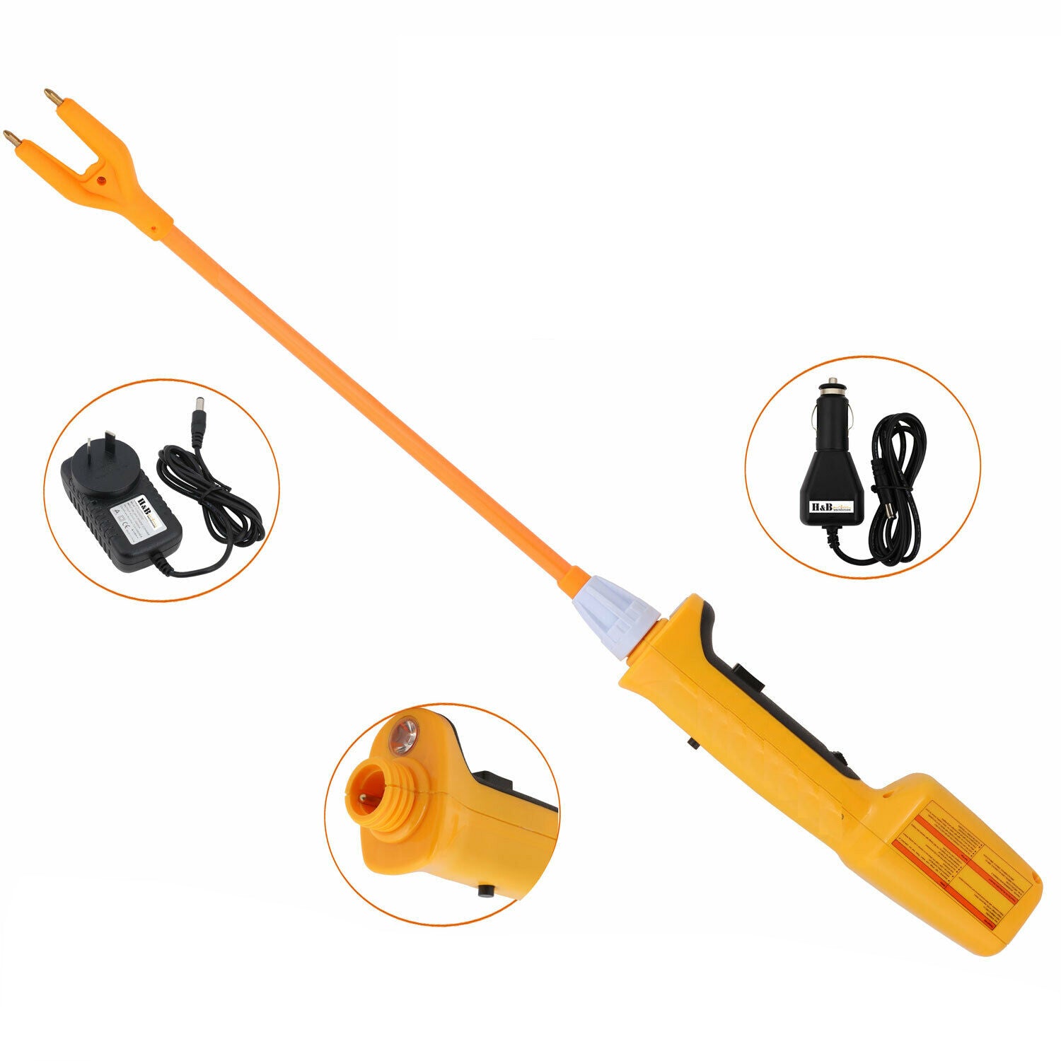 Prodder 109cm Rechargeable cattle prodder stock prod – Tool Plus