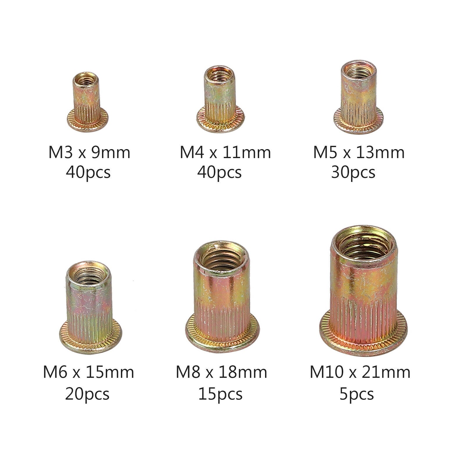 M3-M10 Rivet Nut Kit Rivnut Riveter Gun Heavy Duty Riveting Rivets Nut ...