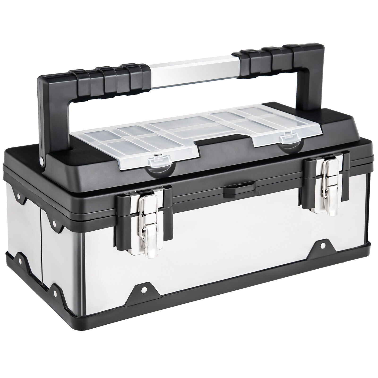 45cm x 22cm x 20cm Stainless Plastic Portable Organizer Tool Box