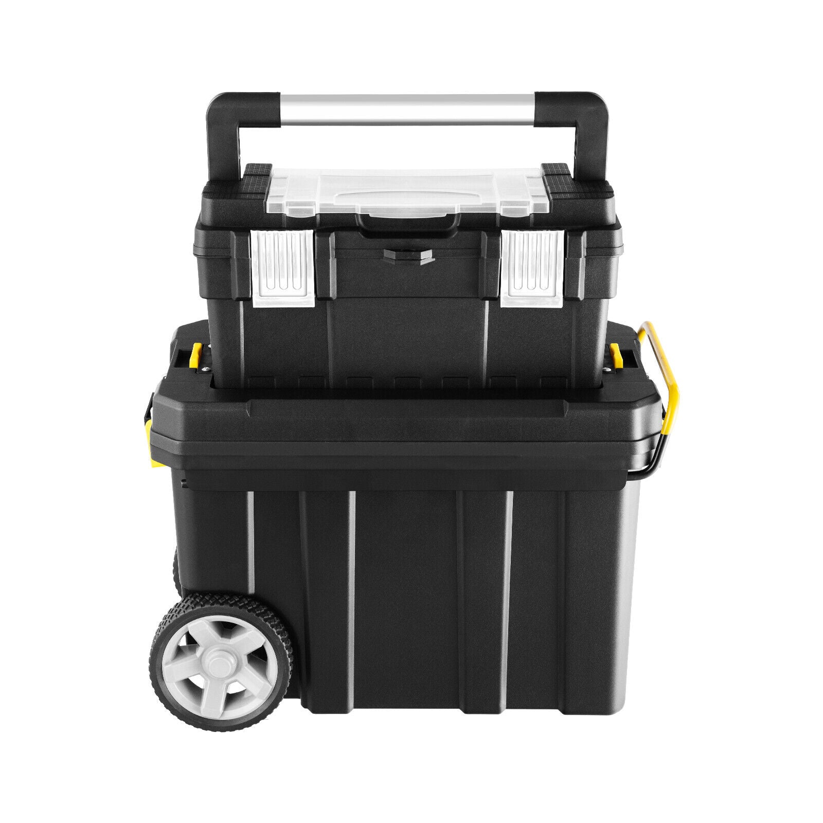 Buy KIZQYN Tool Box Rolling Tool Box Portable Storage Toolbox Carrying Case With Wheels Equipment Organizer Chest With Telescoping Handle And Removable Bulkhead Portable Tool Box Organizer Size Large
