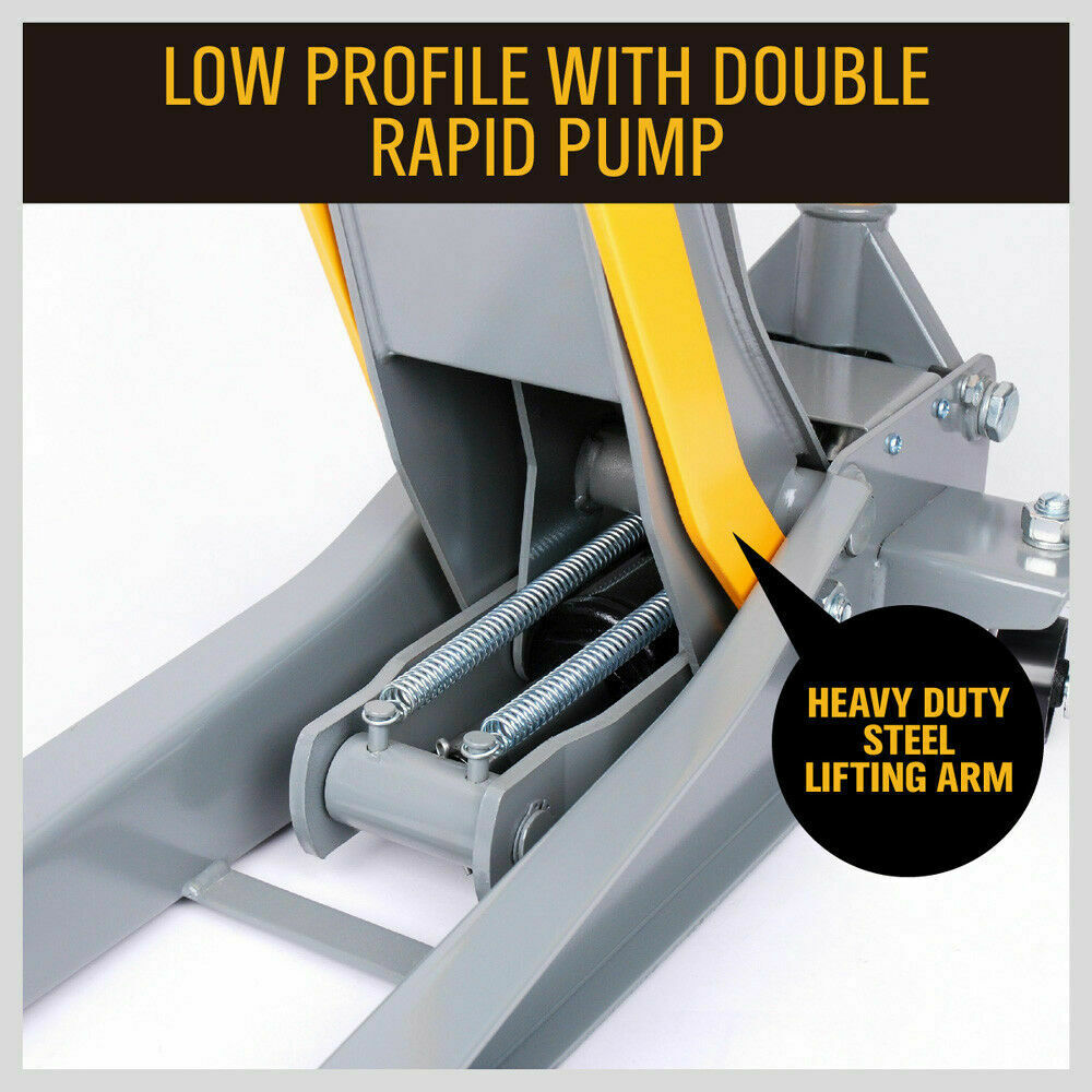 Super Low Profile Hydraulic Floor Jack Lift- 3 Ton