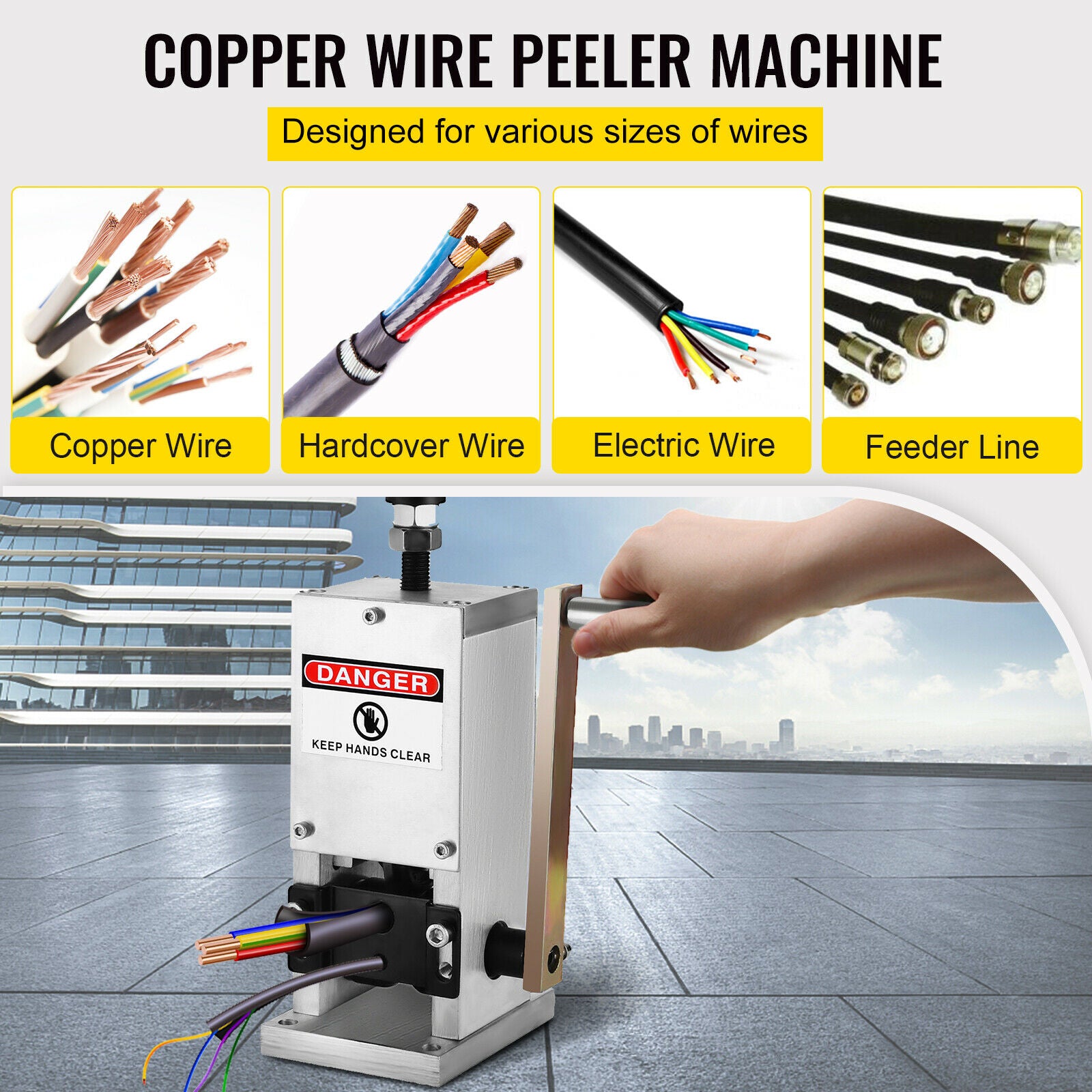 Φ1.5-25mm Wire Stripping Machine Copper Cable Stripper
