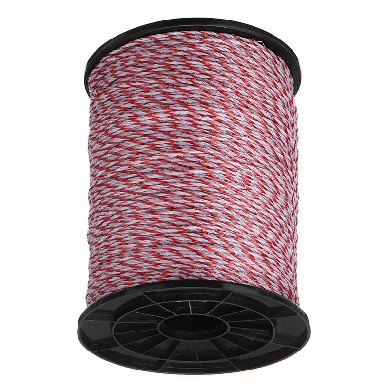 POLY ROPE 500M PREMIUM 4MM ULTRA LOW RESISTANCE - ELECTRIC FENCE POLYROPE WIRE