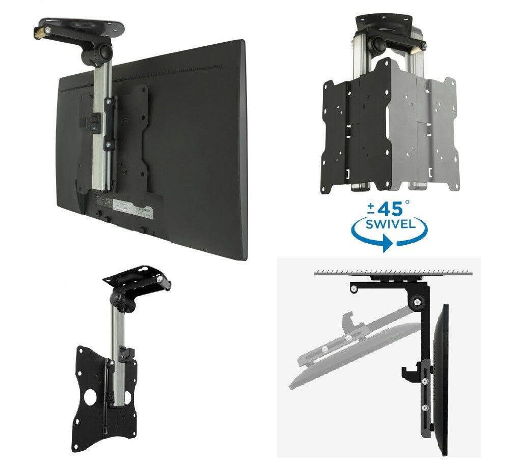 LED/LCD 17-37" TV RV Caravan Ceiling Mount Bracket - Tilt & Swivel