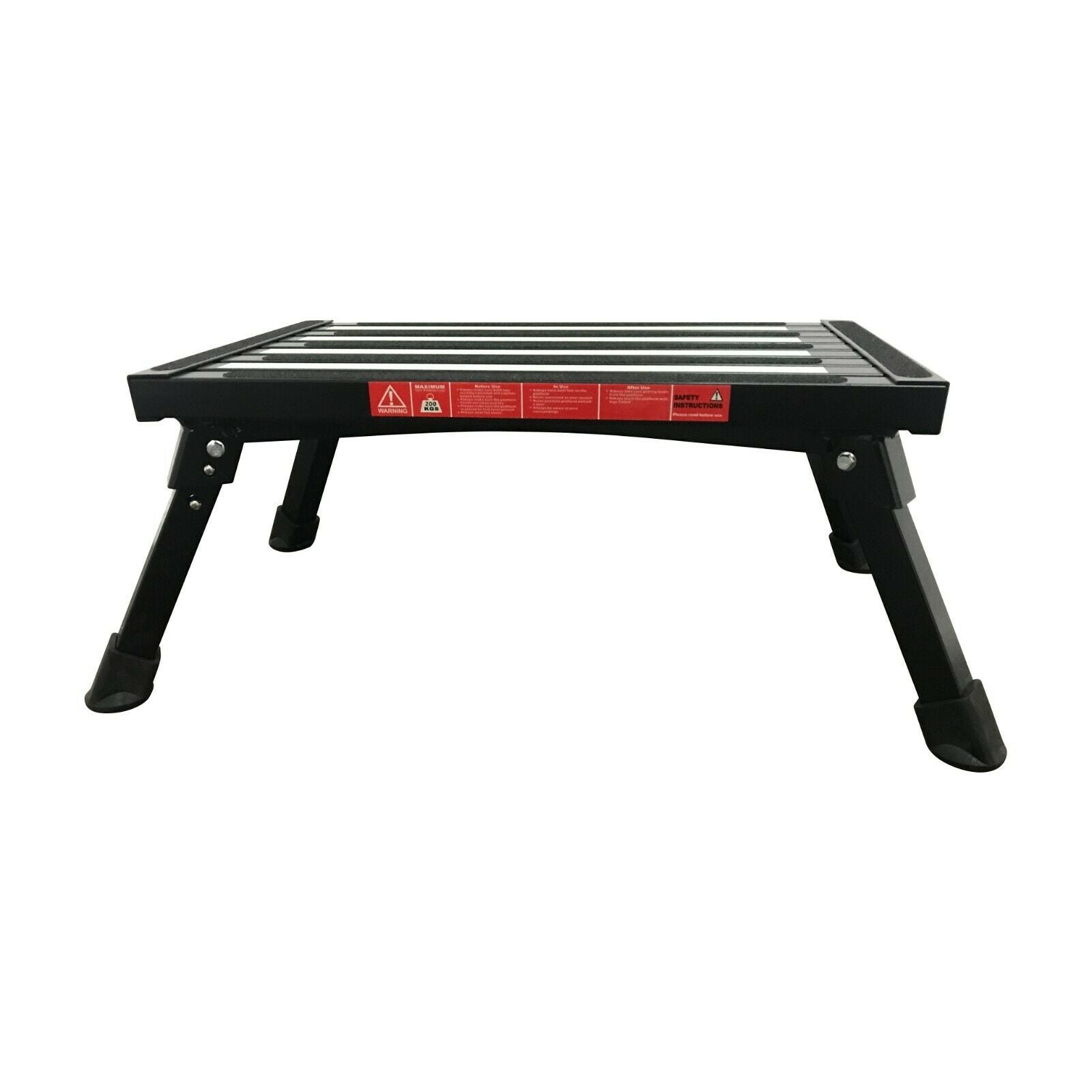 Portable Foldable Rv Steps LUMINOUS Portable Folding Step Caravan Camping Rv Black – Tool Plus