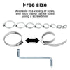182PCS Stainless Steel Hose Clamps Clips Kit Adjustable Range Worm Gear Pipe Clamp