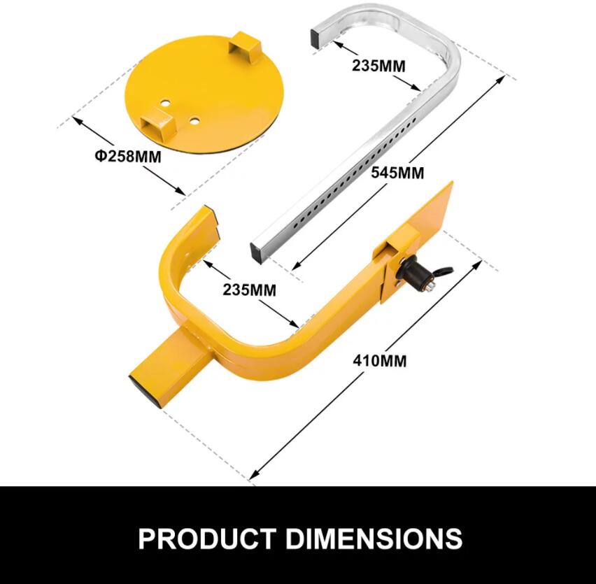 Car Caravan Trailer Wheel Defender Lock Clamp